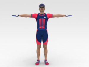 Bicyclist 3D-Modell
