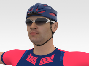 Bicyclist 3D-Modell