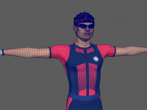 Bicyclist 3D-Modell