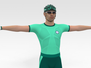 Bicyclist Modello 3D
