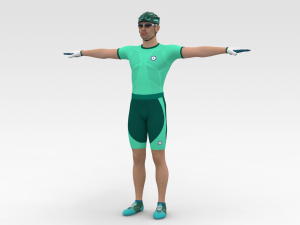 Bicyclist Modello 3D