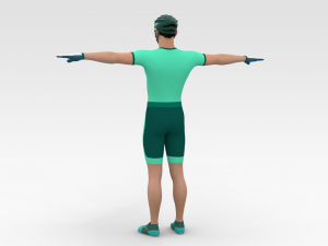 Bicyclist Modello 3D