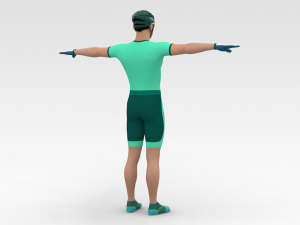 Bicyclist Modello 3D