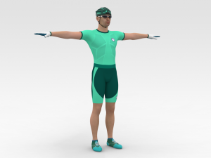 Bicyclist Modello 3D