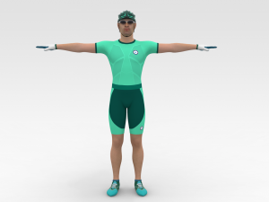 Bicyclist Modello 3D