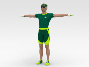 Bicyclist 3D Модель