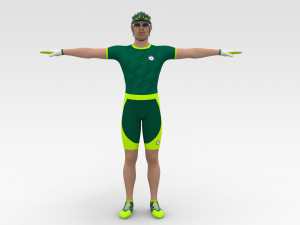 Bicyclist 3D Модель