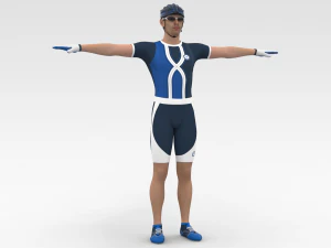 Ciclista Modello 3D