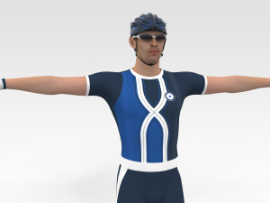 Bicyclist Model 3D