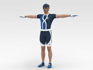 Bicyclist Model 3D