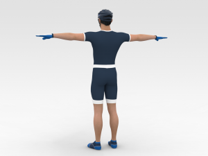 Bicyclist Model 3D