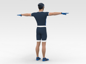 Bicyclist Model 3D