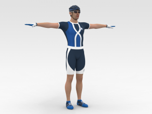 Bicyclist Model 3D