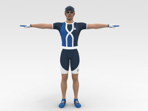 Bicyclist Model 3D