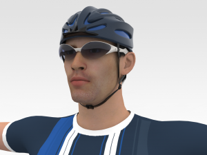 Bicyclist Model 3D