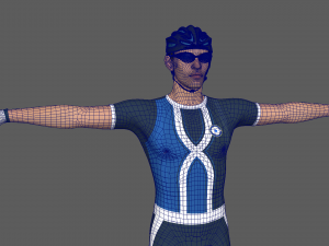 Bicyclist Model 3D