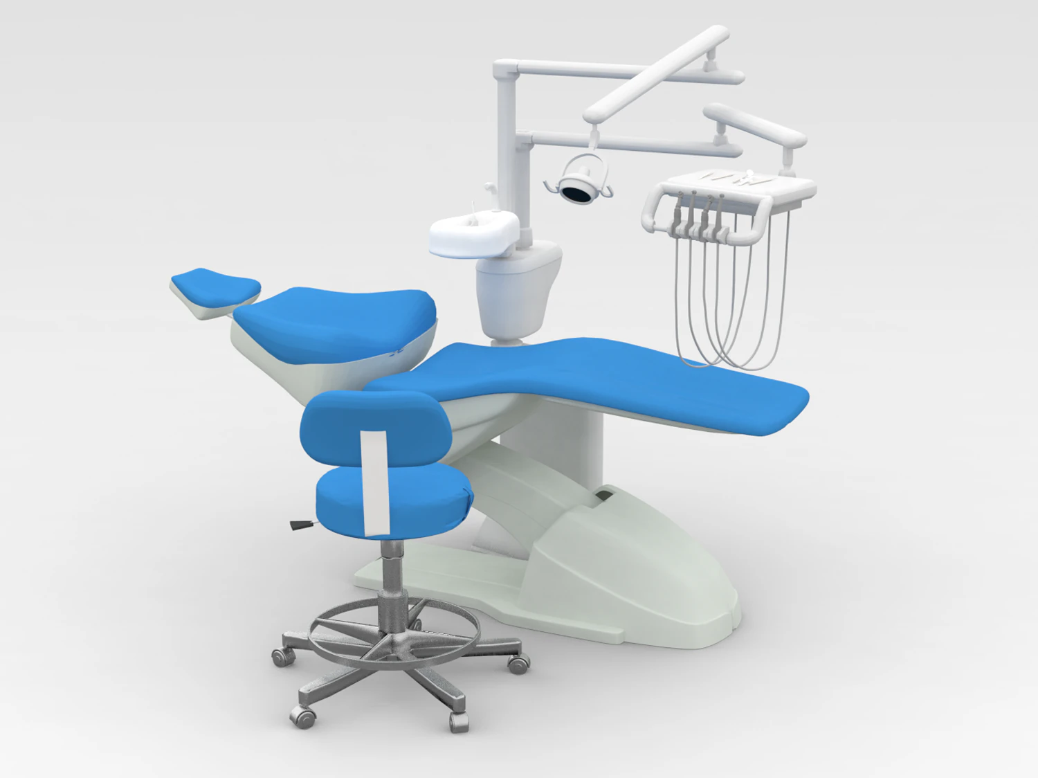 Dental Clinic Set 3D Model .c4d .max .obj .3ds .fbx .stl .blend 