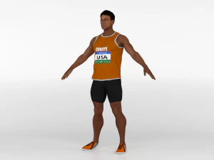 Discus Through Player 3D Model
