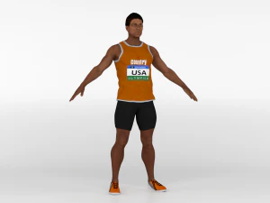 Discus Through Player 3D Model