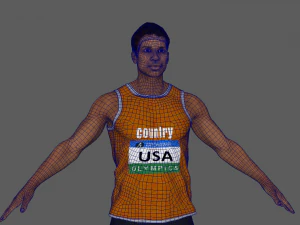 Discus Through Player 3D Model