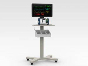 M&aacute;quina de ECG Modelo 3D