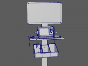 ECG Machine 3D 模型
