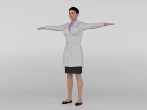 Female Doctor 3D Model