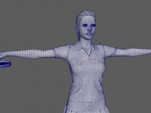 Female Tennis Player 3D-Modell