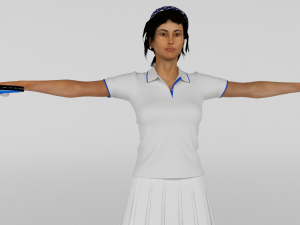 Female Tennis Player 3D 모델
