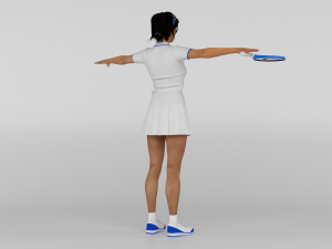 Female Tennis Player 3D 모델