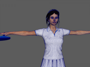 Female Tennis Player 3D 모델