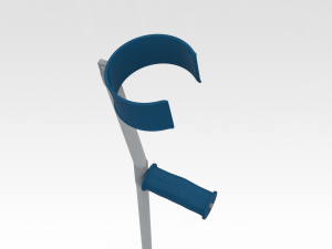 Forearm Crutch Modello 3D