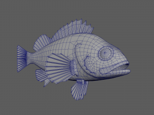 Gold fish Modèle 3D
