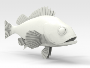 Gold fish Modèle 3D