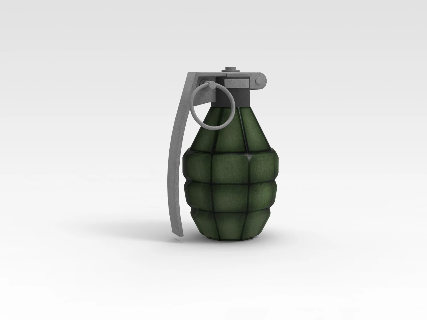 Grenade 3D Model .c4d .max .obj .3ds .fbx .stl .blend 