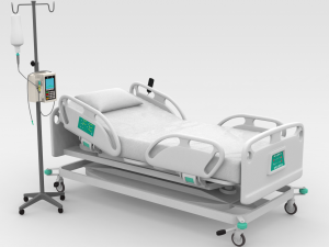 Hospital Bed Model 3D