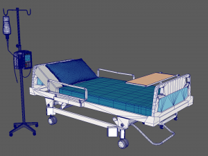 Hospital Bed 3D-Modell