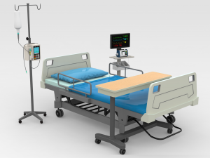 Hospital Bed 3D Model