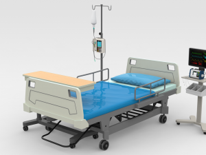 Hospital Bed Modelo 3D
