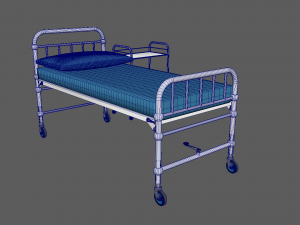 Hospital Bed 3D Model