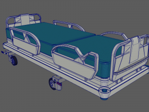 ICU Bed 3D Model
