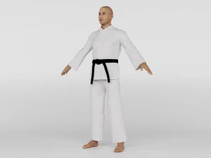 Karate Fighter 3D Model