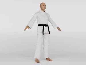 Karate Fighter 3D Model