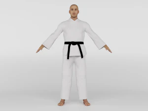 Karate Fighter 3D Model