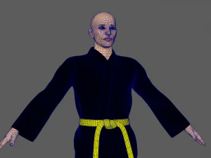 कराटे फाइटर 3D मॉडल