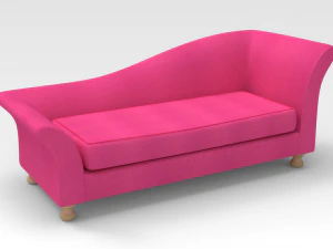 Тканина Lounge Sofa-Pink 3D Модель