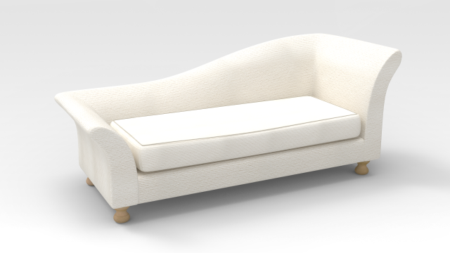 Lounge Sofa-White fabric Modelo 3D .c4d .max .obj .3ds .fbx .stl .blend 