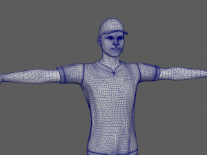 Male Tennis Player 3D Model