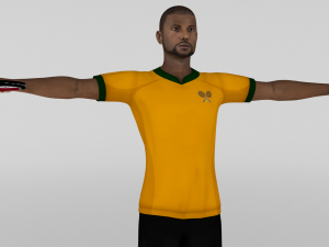 Male Tennis Player Modelo 3D