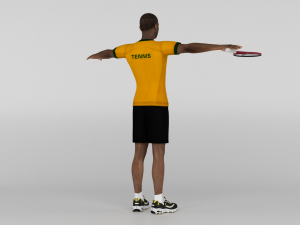 Male Tennis Player Modelo 3D